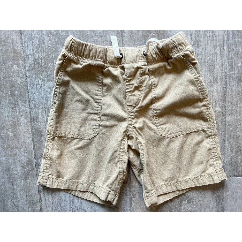 GAP Kids Boy Toddler Drawstring Elastic Short Easy On Khaki Casual School 4T 4..